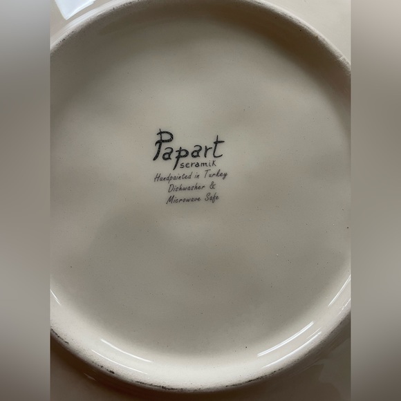 4 Salad Plates - Papart Seramik NEW - Picture 5 of 10